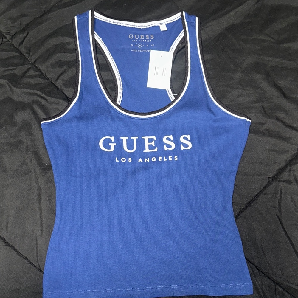 GUESS Women's Royal Blue Tank Top